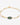 Bracelet with pearls and a green stone on a white background