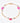 Bracelet with pink gemstones and gold chain on a white background
