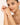 Woman wearing a bracelet on a plain background