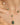 Necklace with green and white beads on a person's neck